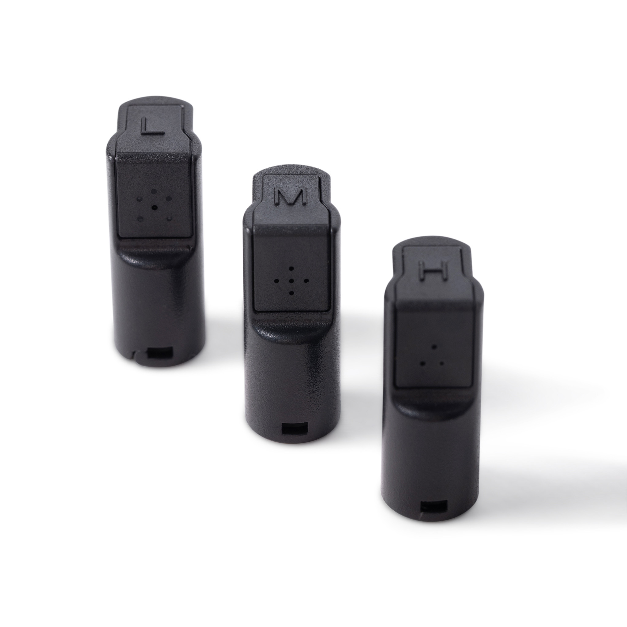 The three interchangeable Kleanaza nozzles